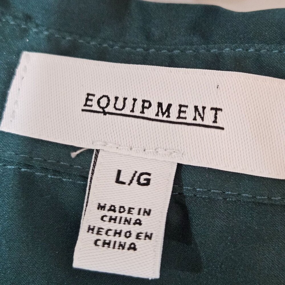 Equipment Top Large June Bug Emerald Satin Classic Signature - Picture 7 of 11